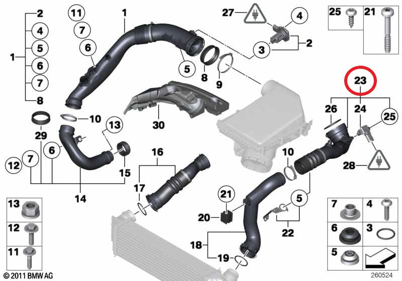BMW チャージパイプ 135i 335i X1 E82 E88 E90 E91 E92 E93 E84 N55 13717615026 13717599294