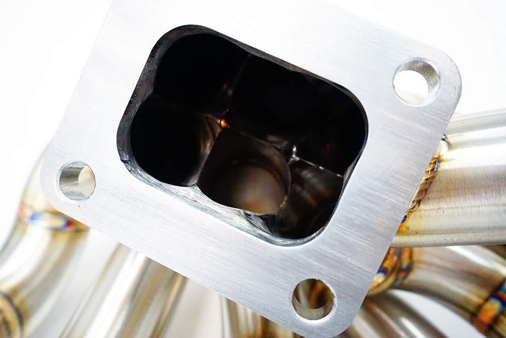 2JZ-GE T4フランジ(シングルポート)上置き エキマニ 44mmウエストゲート用