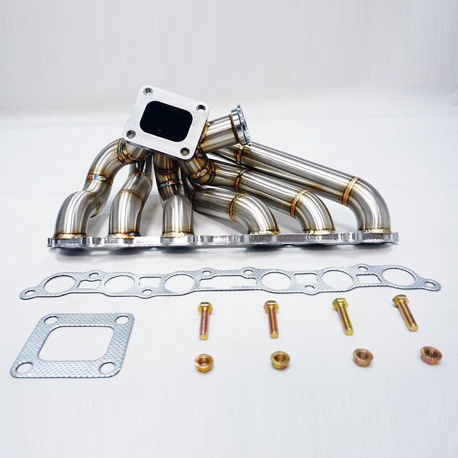 2JZ-GE T4フランジ(シングルポート)上置き エキマニ 44mmウエストゲート用