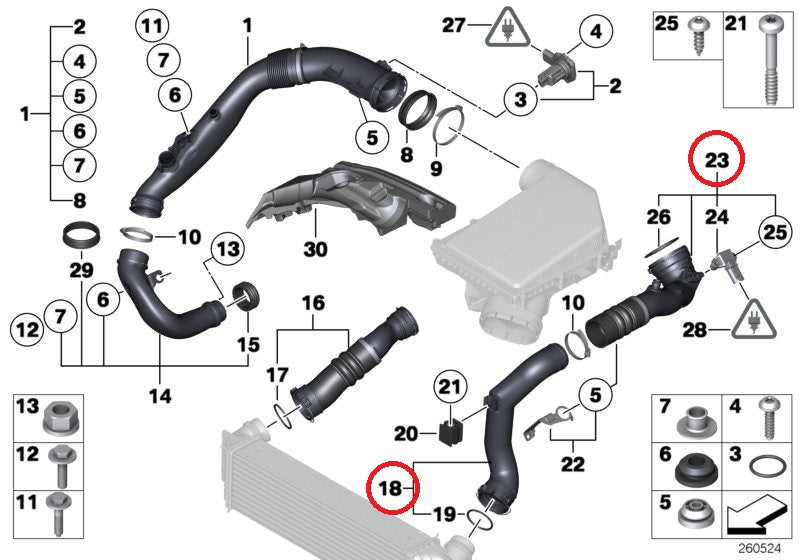 BMW チャージパイプ 535i 640i 740i X5 X6 F01 F06 F10 F11 F12 F13 E70 E71 N55 13717609811 13717588268