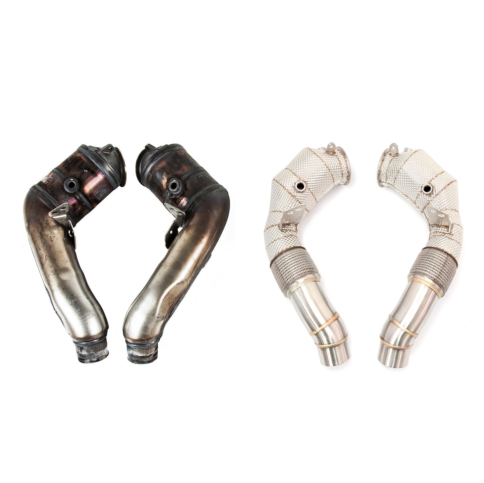 BMW ダウンパイプ M5 M6 F06 F10 F12 F13 S63 – ナガホリレーシング