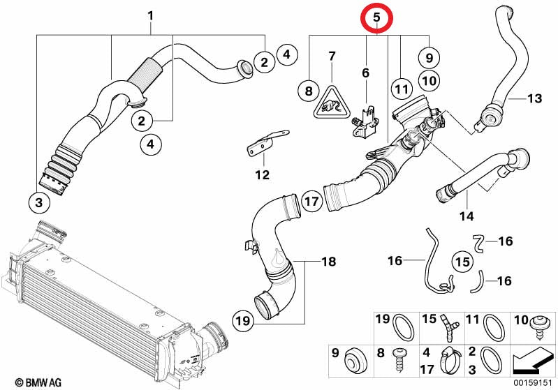 BMW チャージパイプ 135i 335i 335ix 1M E82 E88 E90 E91 E92 E93 N54