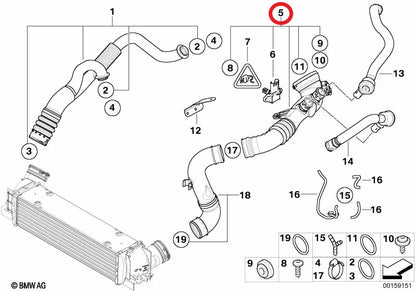 BMW チャージパイプ 135i 335i 335ix 1M E82 E88 E90 E91 E92 E93 N54 13717590305 13717590306