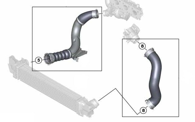 MINI チャージパイプ / ブーストパイプ セット COOPER JCW F54 F55 F56 F60